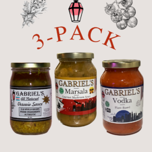 Gabriel’s Gourmet Sauce VARIETY 3-Pack